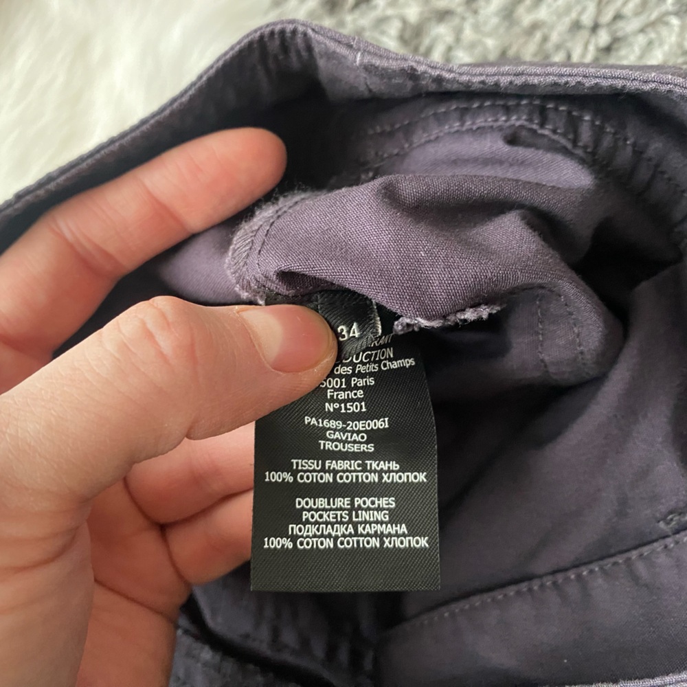 Isabel Marant Purple Wide-Leg Tie-Hem Pants - Picture 5 of 13
